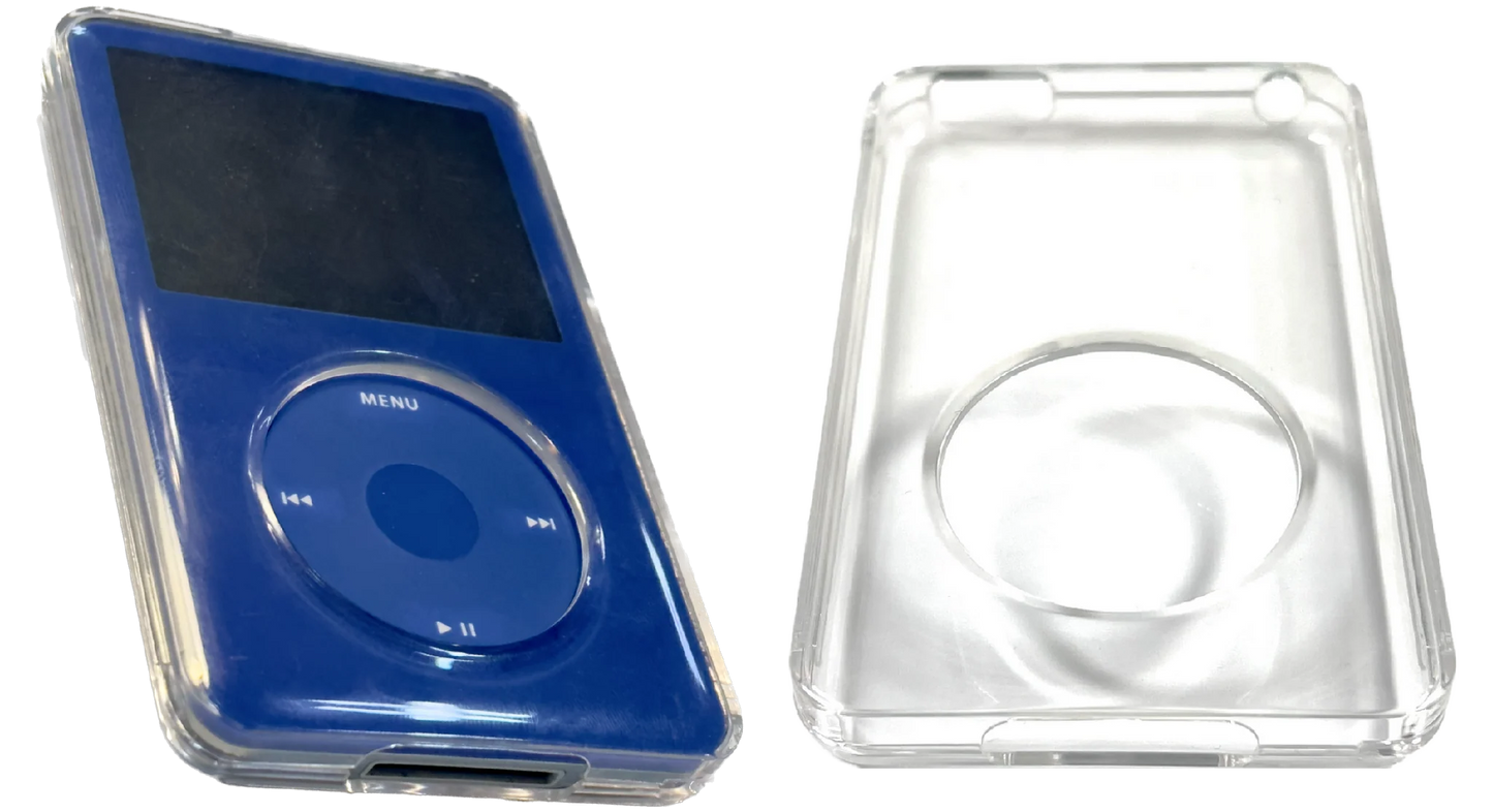 Transparent Crystal Clear Hard Protective Case Shell for Thin Apple iPod Video 5th 5.5 & iPod Classic 6th 7th 10.5mm